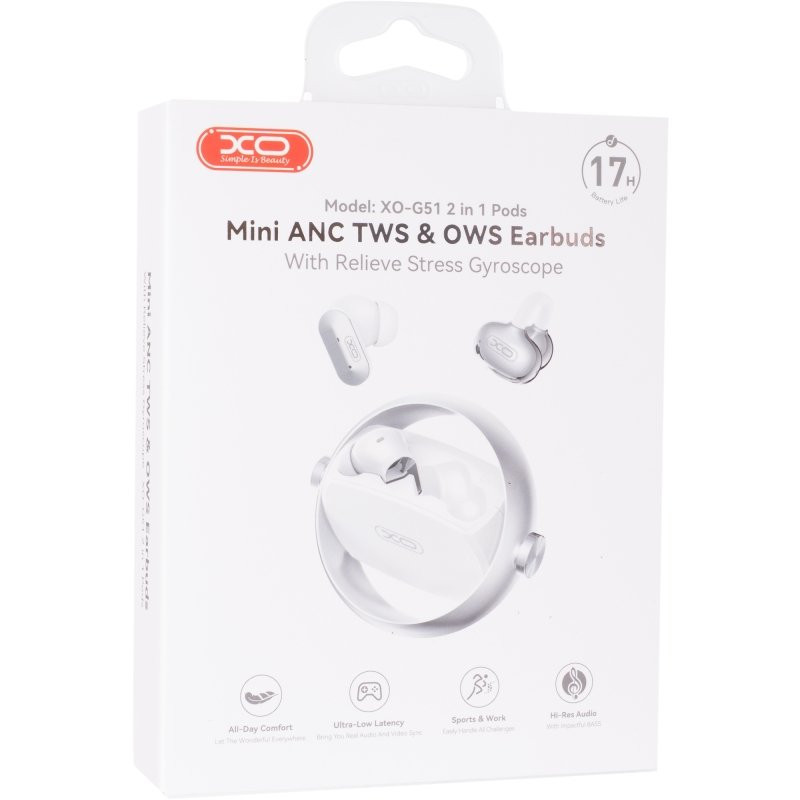 Беспроводные наушники TWS XO G51 Stress Gyroscope (черные)