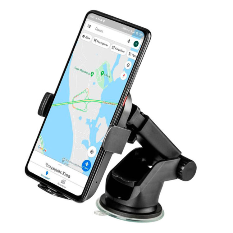 Автомобільний тримач Gelius Pro Wally 2 Automatic WC-002 10W (Wireless Charger) + 2 кріплення