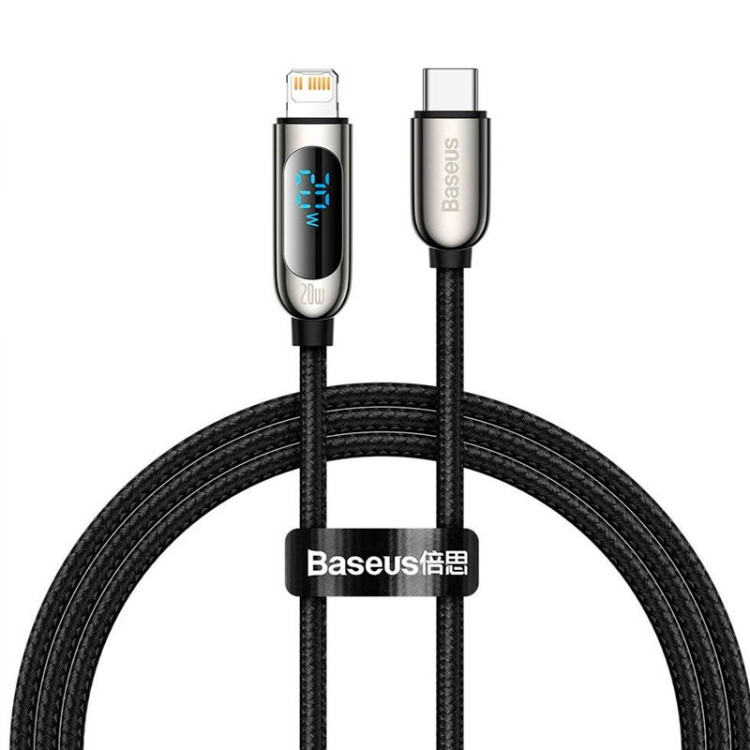 Кабель USB Baseus Display Type-C to Lightning 20W (CATLSK-01) 1м