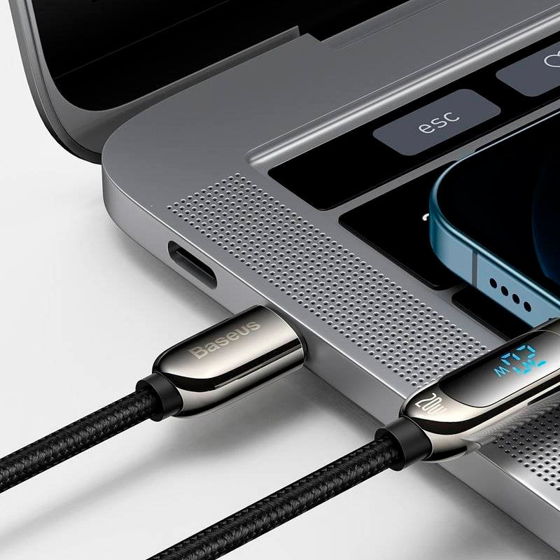 Кабель USB Baseus Display Type-C to Lightning 20W (CATLSK-01) 1м