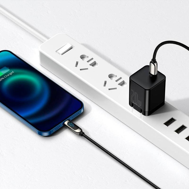 Кабель USB Baseus Display Type-C to Lightning 20W (CATLSK-01) 1м