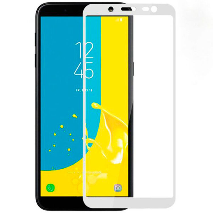 Защитное стекло для Samsung Galaxy J6 2018 J600 3D Белый Защитное стекло для Samsung Galaxy J6 2018 J600 3D Белый