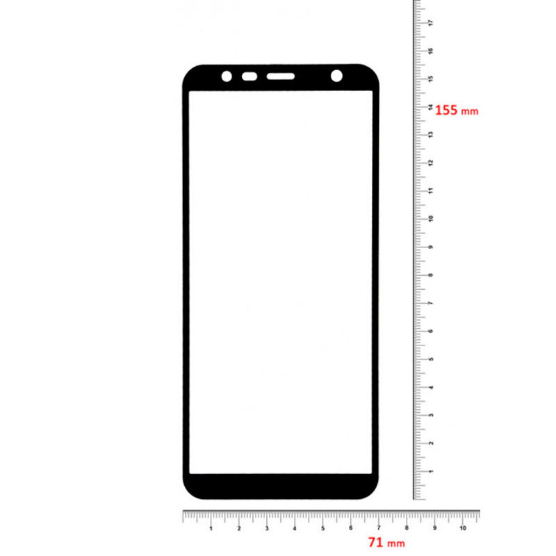 Защитное стекло для Samsung Galaxy J6 Plus J610 3D Черный