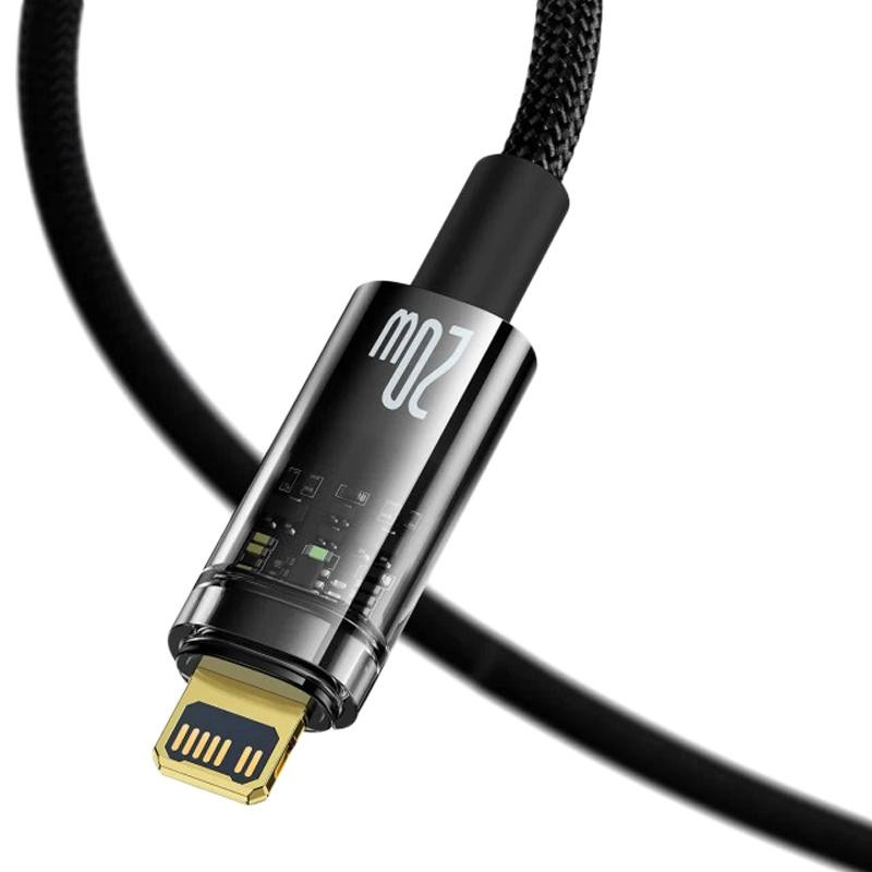 Кабель Baseus Explorer Series Auto Power-Off (CATS000001) Type-C to Lightning 20W 1м
