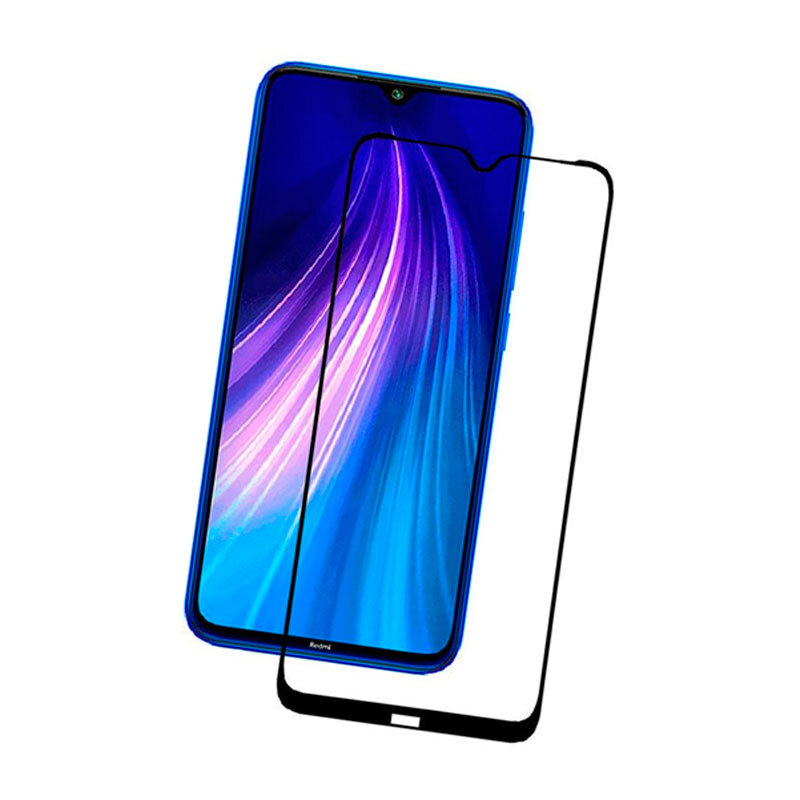 Защитное стекло для Xiaomi Redmi 8 5D Glass 9H черный