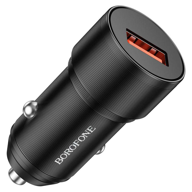 Автомобильное зарядное устройство Borofone BZ19A Wisdom (1USB/3.0A) с кабелем Type-C (черный)