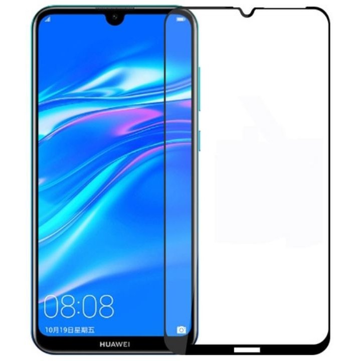 Захисне скло для Huawei Y7 Pro 2019 3D Glass 9H чорний