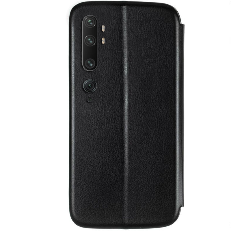 Чохол книжка для Xiaomi Mi Note 10 Шкіряний Case Чорний