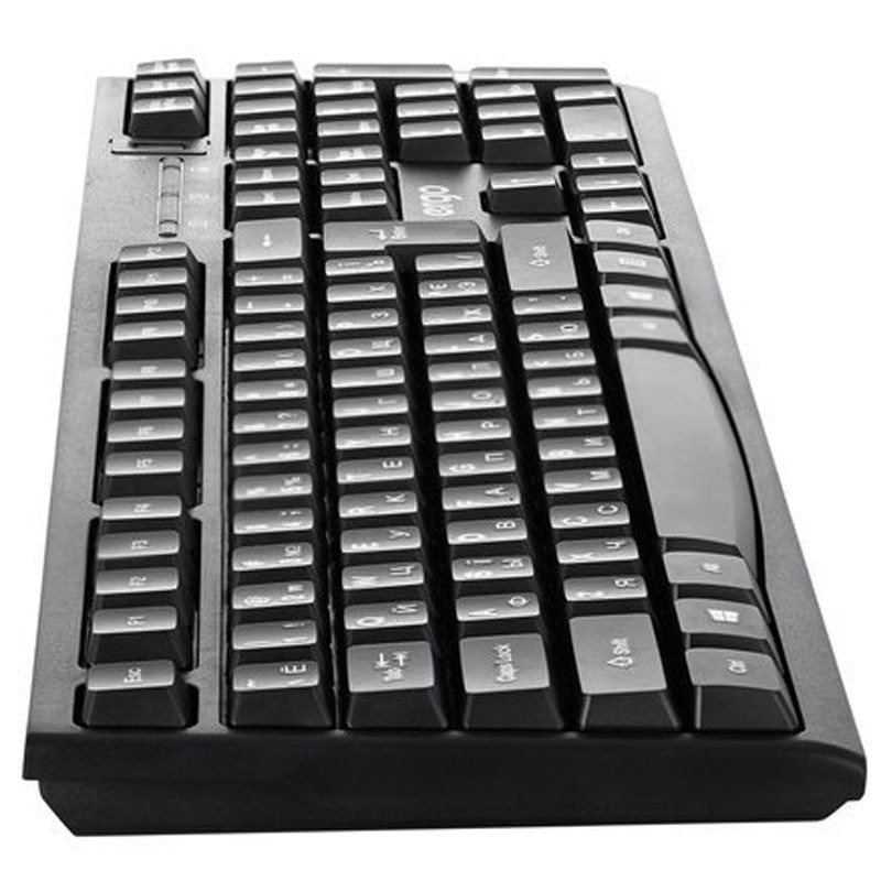 Клавиатура ERGO K-280HUB + (USB) (черный)