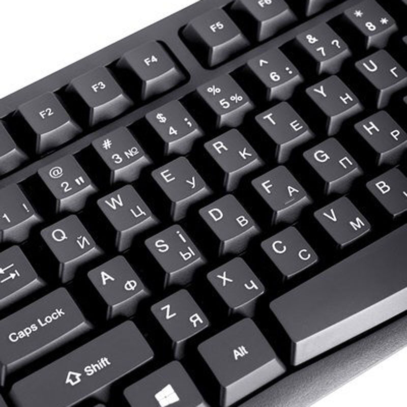Клавиатура ERGO K-280HUB + (USB) (черный)