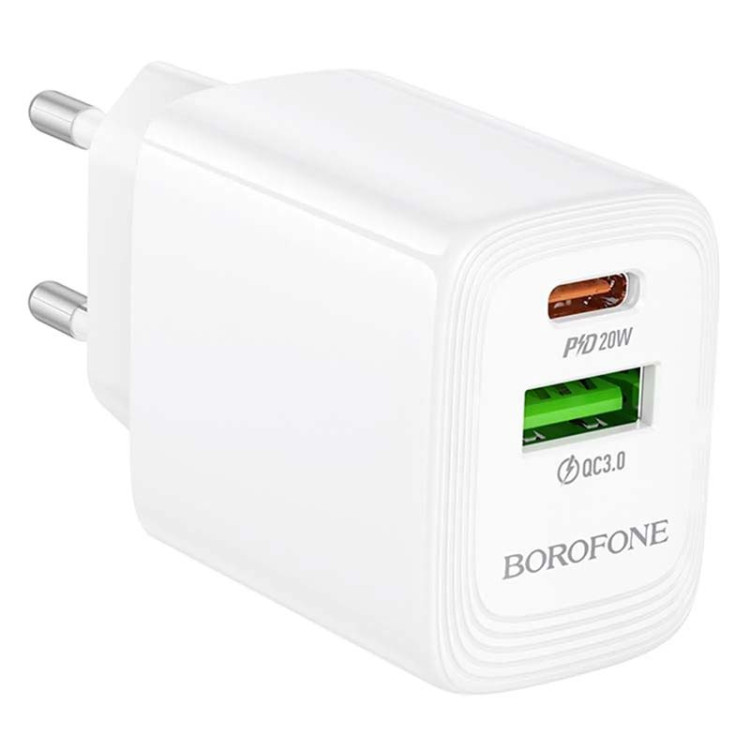 Зарядное устройство Borofone BN27 Fuente 20 Вт PD+QC3.0 (1usb/1type-c)