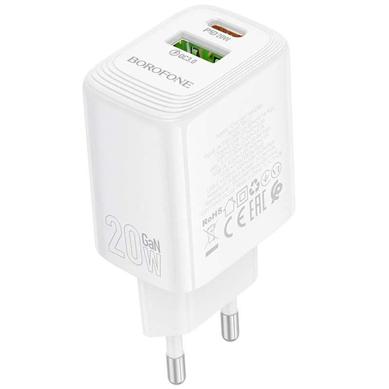 Зарядное устройство Borofone BN27 Fuente 20 Вт PD+QC3.0 (1usb/1type-c)