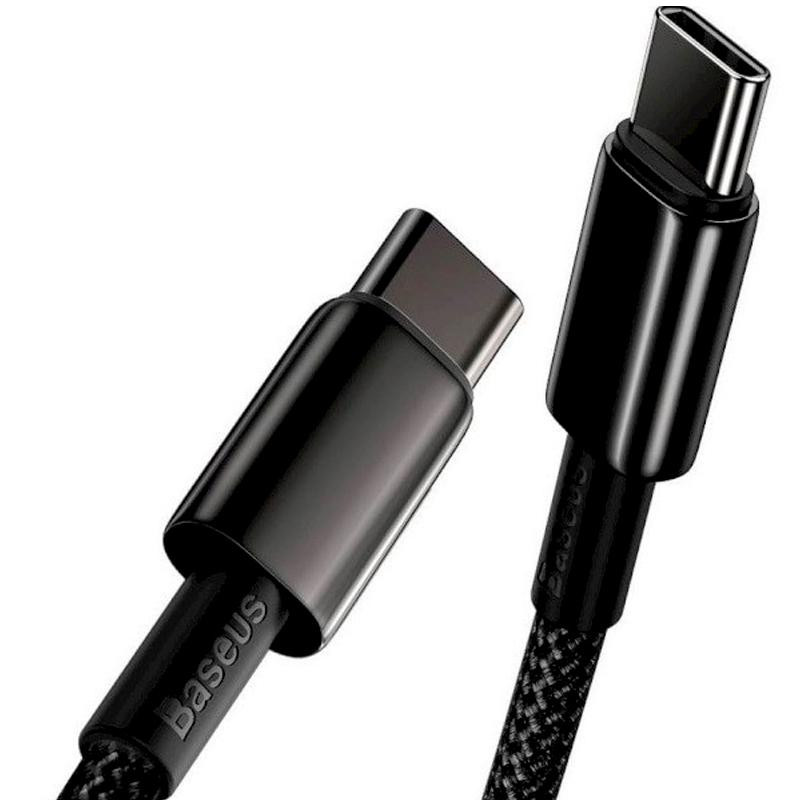 Провід Baseus Tungsten Gold Type-C to Type-C 100W (CATWJ-01) 1м