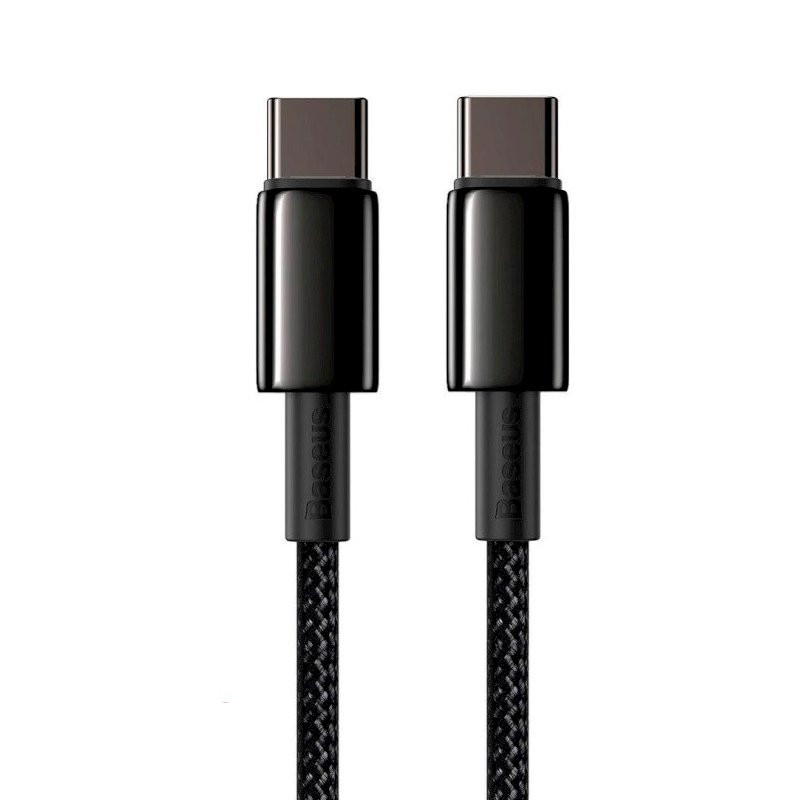 Провід Baseus Tungsten Gold Type-C to Type-C 100W (CATWJ-01) 1м