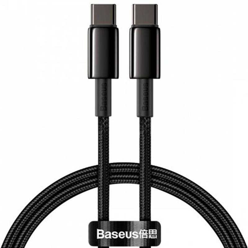 Провід Baseus Tungsten Gold Type-C to Type-C 100W (CATWJ-01) 1м