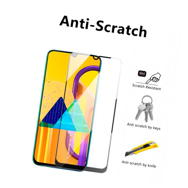 Защитное стекло для Samsung M30s / M21 Galaxy M307/M215 (2019) 3D Черный
