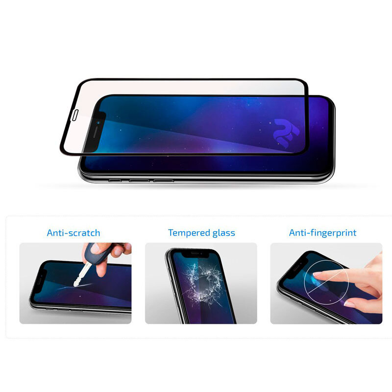 Захисне скло для Samsung Galaxy J8 2018 J810 3D Glass 9H Чорний