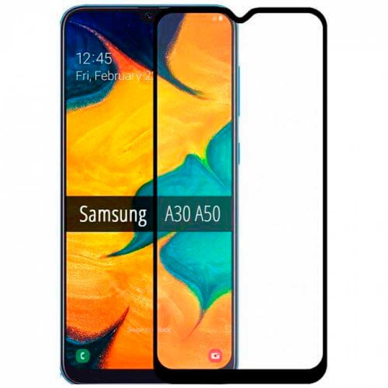 Защитное стекло для Samsung Galaxy A30 (A305) 3D Черный