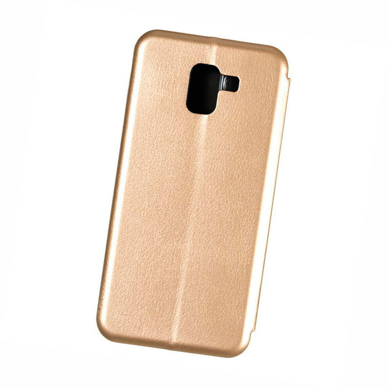 Чохол книжка для Samsung J6 Galaxy J600 2018 року Case Шкіряний Золотий