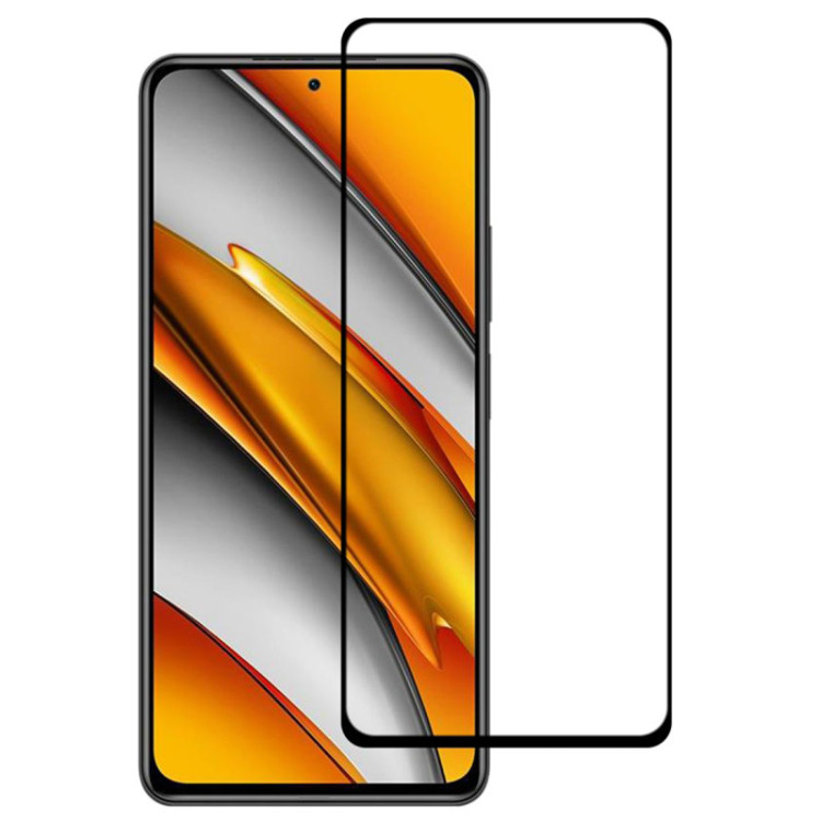 Захисне скло для Xiaomi Poco F3 3D Glass 9H Чорний