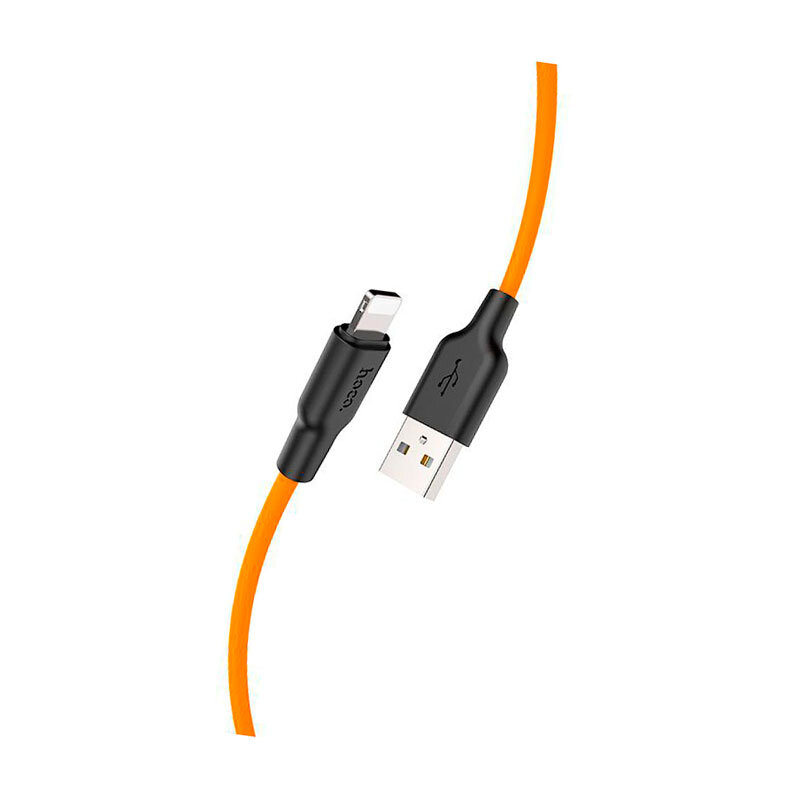 Кабель посилений (зарядка) USB Hoco X21 Silicone для iPhоne /iPad Lightning 1 метр