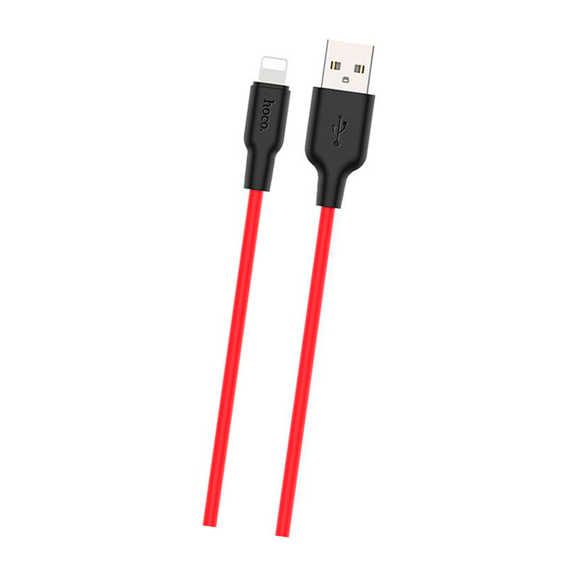 Кабель посилений (зарядка) USB Hoco X21 Silicone для iPhоne /iPad Lightning 1 метр