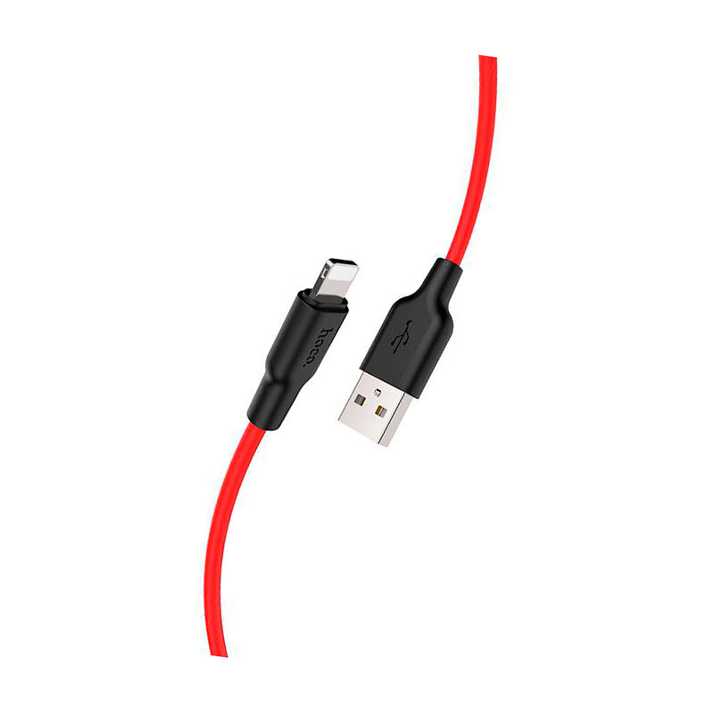 Кабель посилений (зарядка) USB Hoco X21 Silicone для iPhоne /iPad Lightning 1 метр