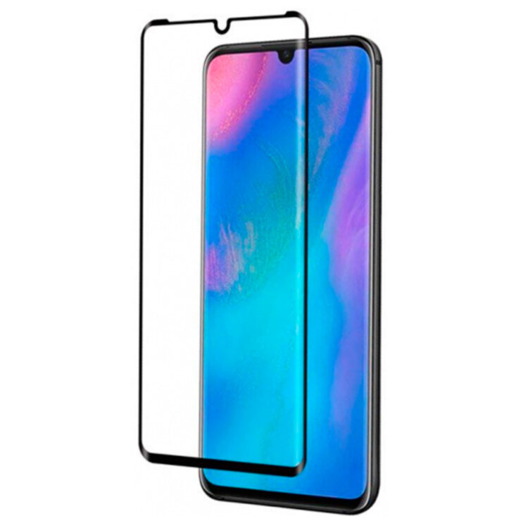 Захисне скло для Huawei P30 Lite 3D Glass 9H чорний