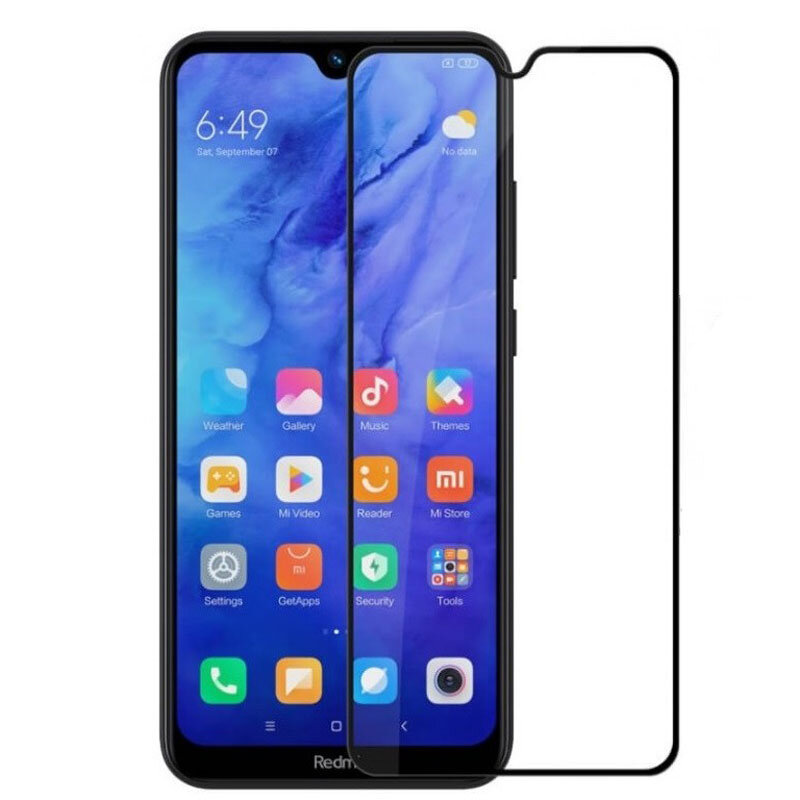 Захисне скло для Xiaomi Redmi Note 8t 3D Glass 9H чорний