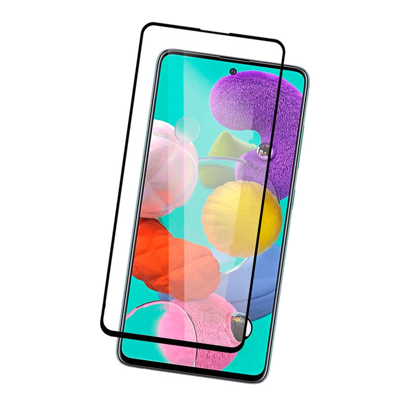 Защитное стекло для Samsung A515 Galaxy A51 5D Glass 9H черный