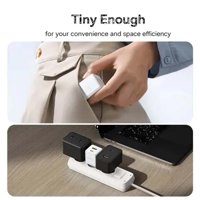Сетевое зарядное устройство Baseus Palm Type-C + USB (20 Вт) (белый)