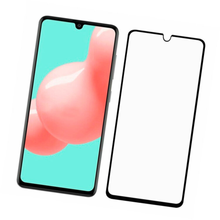 Захисне скло для Samsung A415 Galaxy A41 5D Glass 9H чорний
