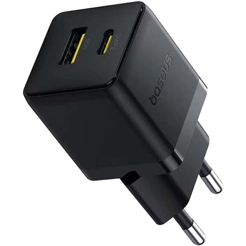 Сетевое зарядное устройство Baseus Palm Type-C + USB (30 Вт) (белый)