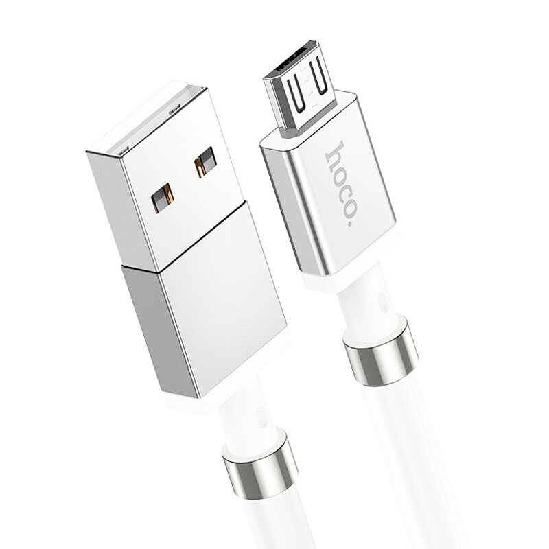 Кабель (зарядка) USB-micro USB магнітний Hoco U91 білий