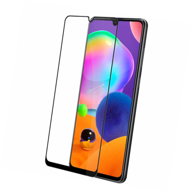 Защитное стекло для Samsung A315 Galaxy A31 5D Glass 9H черный