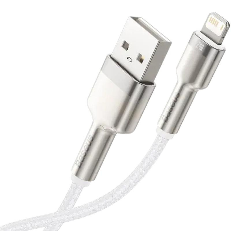 Провід USB Baseus Cafule Metal Lightning 2.4A (CALJK-A01) 1м