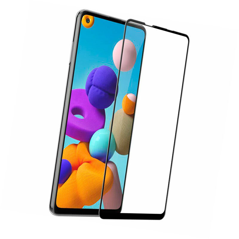 Защитное стекло для Samsung A217 Galaxy A21s 5D Glass 9H черный