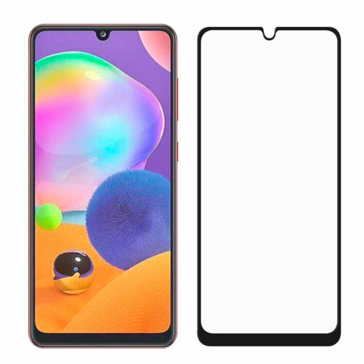 Защитное стекло для Samsung A315 Galaxy A31 3D Glass 9H черный Защитное стекло для Samsung A315 Galaxy A31 3D Glass 9H черный