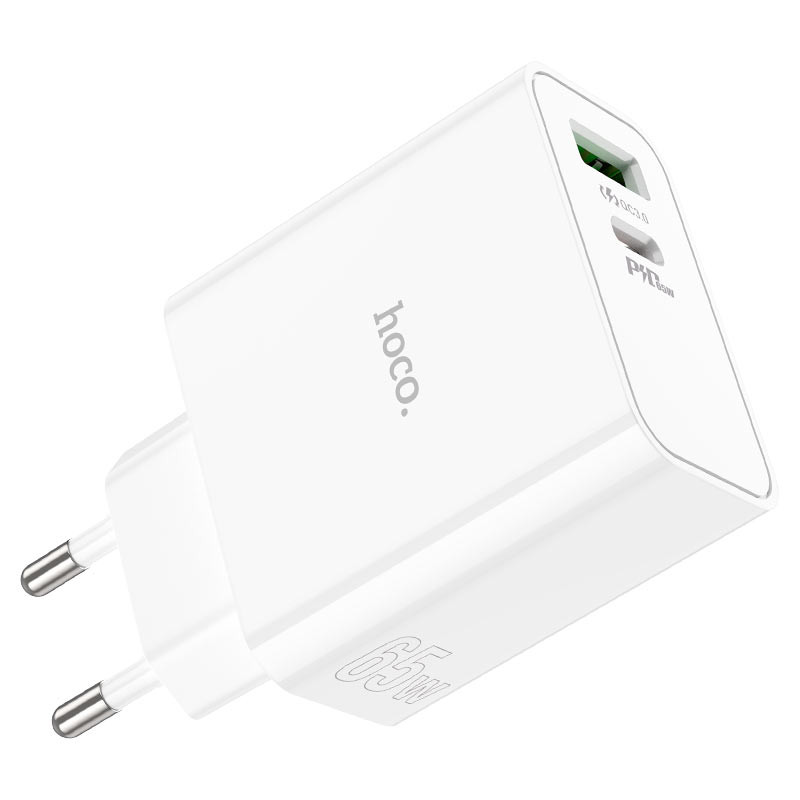 Мережевий зарядний пристрій Hoco C113A Awesome PD65W + QC3.0 EU