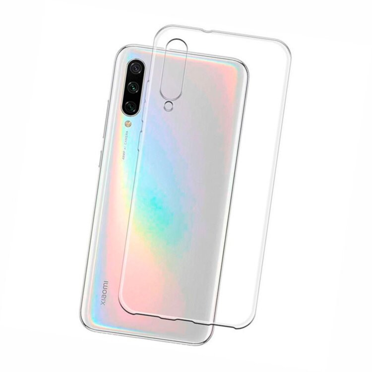 Силиконовый чехол для Xiaomi Mi A3 Lite Оригинал эластичный прозрачный