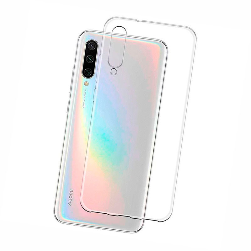 Силиконовый чехол для Xiaomi Mi A3 Lite Оригинал эластичный прозрачный