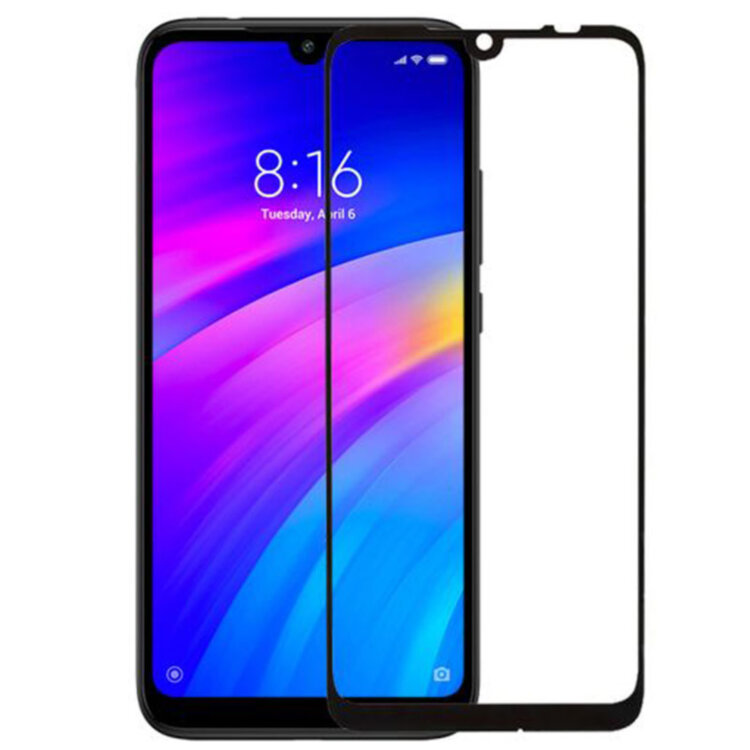 Защитное стекло для Xiaomi Redmi Note 7 3D Glass 9H черный