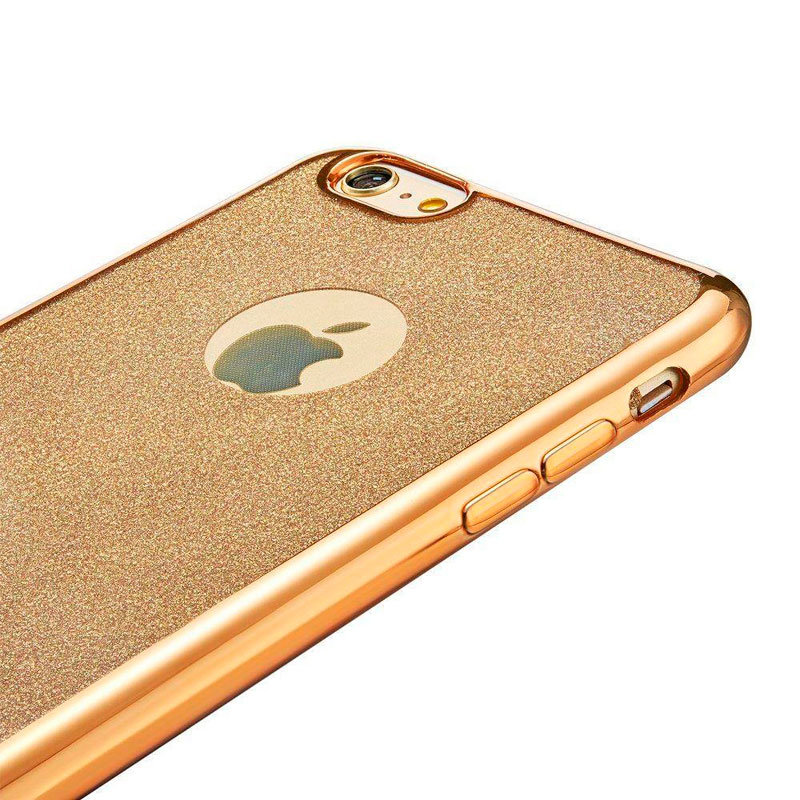 Чохол бампер для iPhone 7/8 Блискітки Рожевий