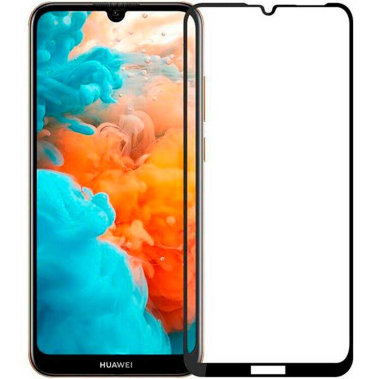 Захисне скло для Huawei Honor 8a 3D Glass 9H Чорний