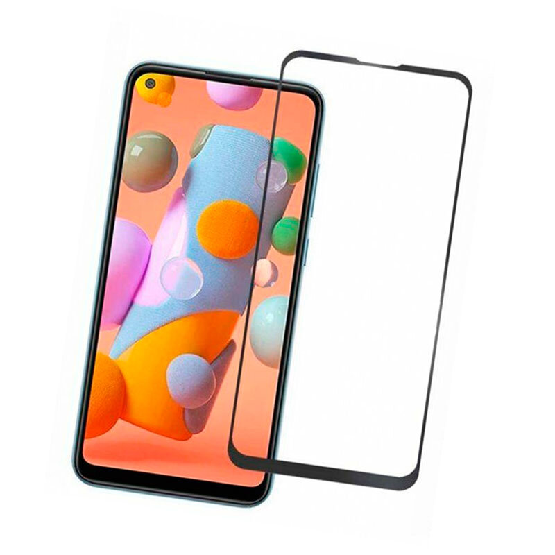 Защитное стекло для Samsung A115 Galaxy A11 5D Glass 9H черный