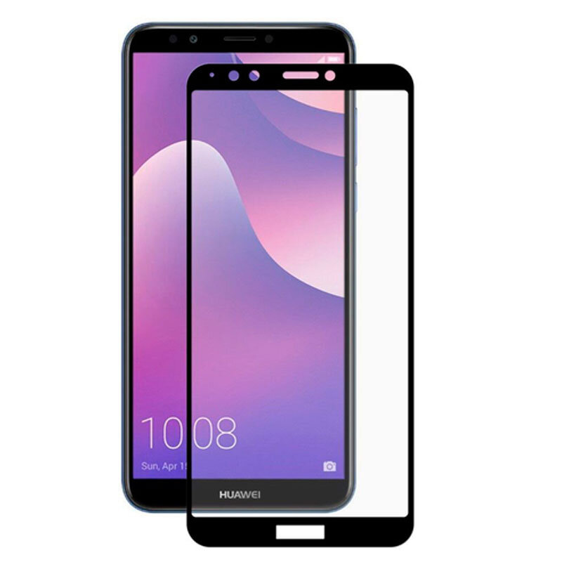 Захисне скло для Huawei Y7 Prime 2018 5D Glass 9H чорний