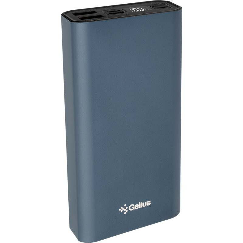Внешний аккумулятор Power Bank Gelius Edge 3 GP-PB20-210 PD 20000mAh QC+PD 20W Dark Blue