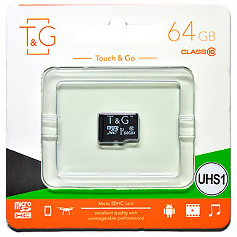 Карта пам'яті microSDXC 64Gb T&G (UHS-1) (Class 10)