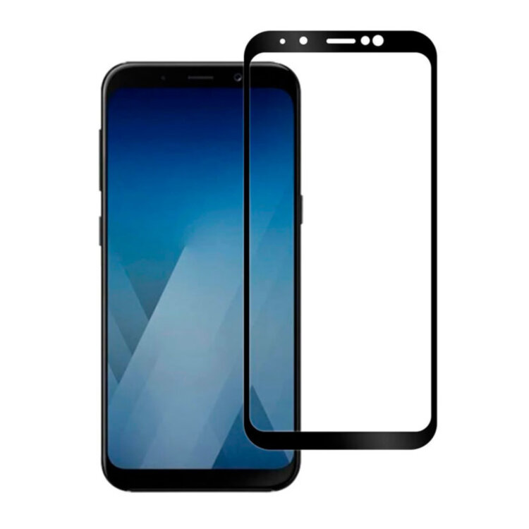 Захисне скло для Samsung A600 Galaxy A6 2018 5D Glass 9H чорний