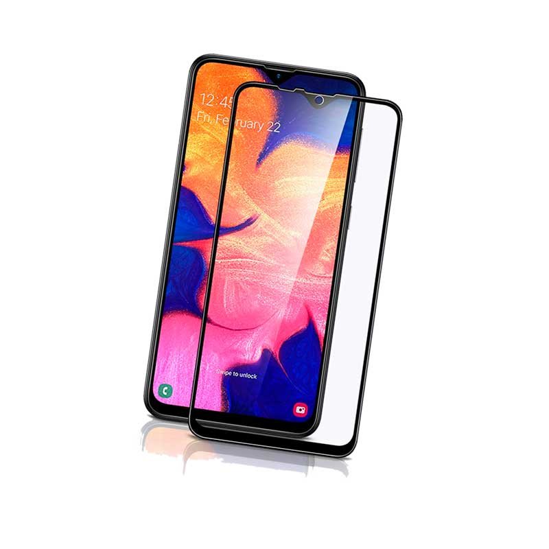 Защитное стекло для Samsung A107 Galaxy A10s 3D Черный (на весь экран)